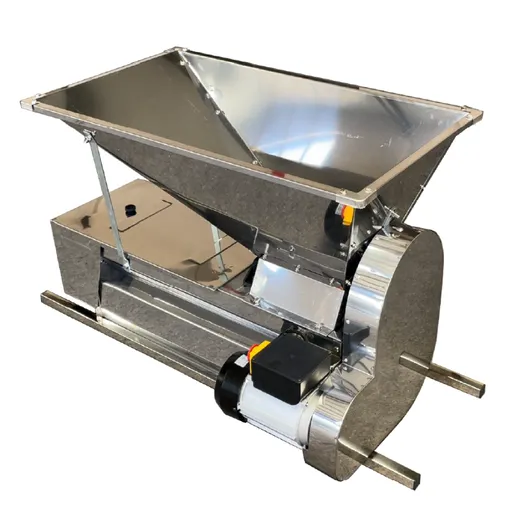 Zdrobitor struguri electric ZSE-100SS FULL INOX cu desciorchinator si agitator, 750w, 1500 Kg/h