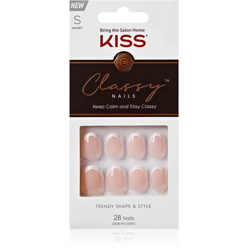 KISS Classy Nails Keep Calm and Stay Classy unghii artificiale 28 buc
