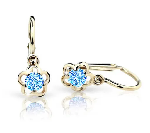 Cutie Jewellery Cercei pentru copii C1945-10-X-1 albastră deschisă