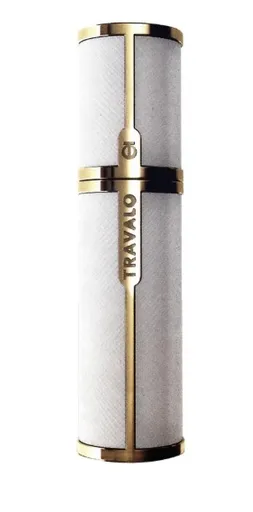 Travalo Milano - flacon reîncărcabil 5 ml (alb și auriu)