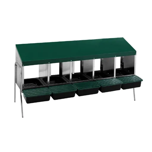 Cuibar gaini si pasari cu picioare, 5 compartimente, MG-05WS PROFI cu colector de oua