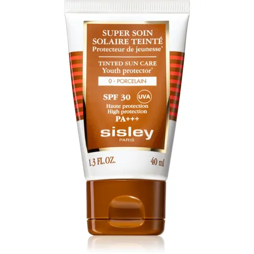 Sisley Super Soin Solaire Teinté crema de fata cu efect de protectie SPF 30 culoare 0 Porcelain 40 ml