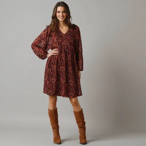 Rochie scurtă cu imprimeu