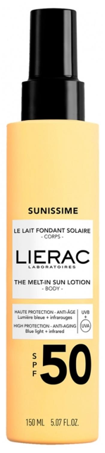 Lierac Loțiune de protecție solară Sunissime SPF 50 (The Melt-in Sun Lotion) 150 ml