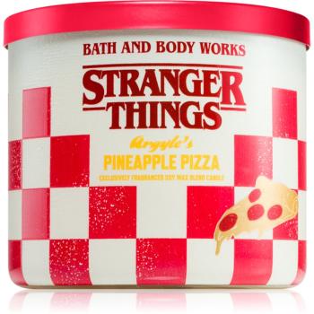 Bath & Body Works Stranger Things Argyle's Pineapple Pizza lumânare parfumată 411 g