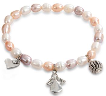 JwL Luxury Pearls Brățară fină din perle reale cu ornamente JL0295