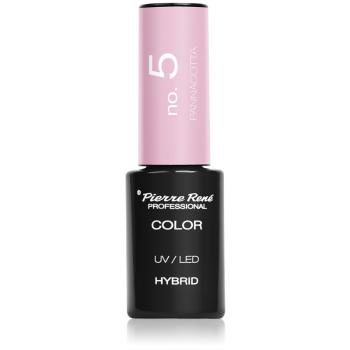 Pierre René Nails Hybrid unghii cu gel folosind UV / lampă cu LED culoare No. 5 Pannacotta 6 ml