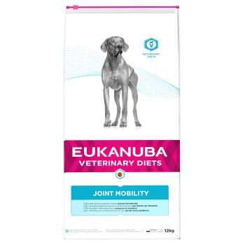 12kg Eukanuba Veterinary Diets Joint Mobility száraz kutyatáp 10% árengedménnyel