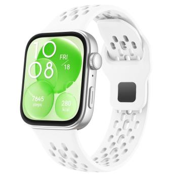 AIRY Silikónový remienok pre Huawei Watch Fit 4 / Fit 4 Pro biely