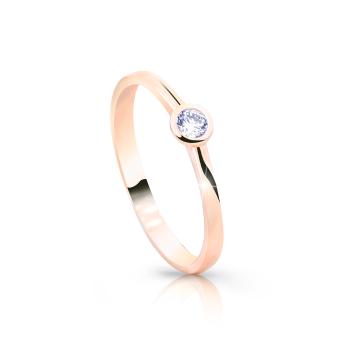 Cutie Jewellery Inel strălucitor delicat din aur roz Z8006-10-X-4 48 mm