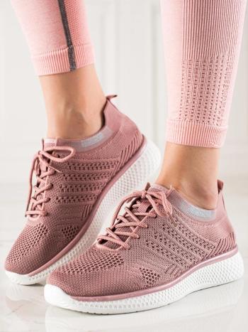 Pantofi de sport roz unic pentru femei fără toc