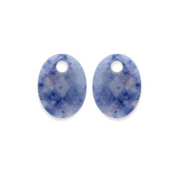 Sparkling Jewels Pandantive ovale pentru cercei din aventurin EAGEM37-MO