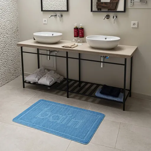 Covor de baie cu imprimeu bain