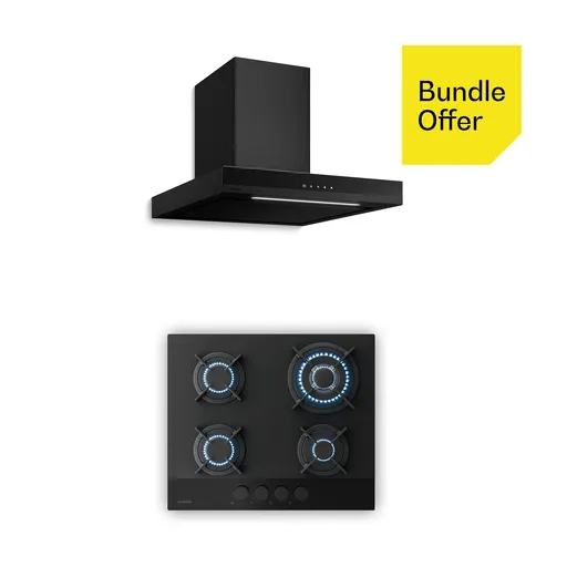 Klarstein Velaire plită pe gaz + hotă tip coș | Minimalistă