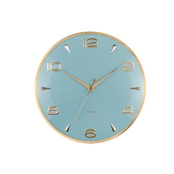 Karlsson 6017BL design ceas de perete albastrudeschis, diametru 40 cm