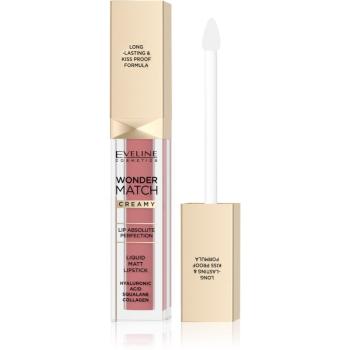 Eveline Cosmetics Wonder Match ruj de buze lichid, mat și de lungă durată cu acid hialuronic culoare 05 Sweet Nude 6,8 ml