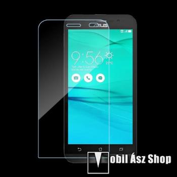 Előlap védő karcálló edzett üveg - 0,3 mm vékony, 9H, Arc Edge, A képernyő sík részét védi - ASUS ZenFone Go (ZB500KL) / ASUS ZenFone Go (ZB500KG)