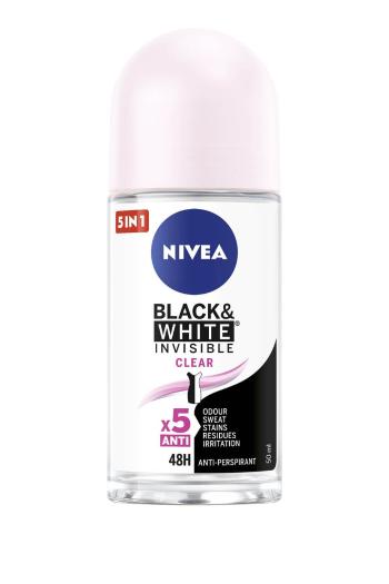 Nivea Ball antiperspirant Invizibil Pentru alb-negru Clear 50 ml