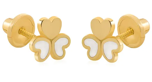 Brilio Cercei din aur galben Inimă 14/148.491/17NC