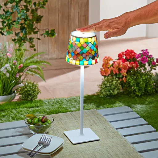 Lampă tactilă în stil Tiffany