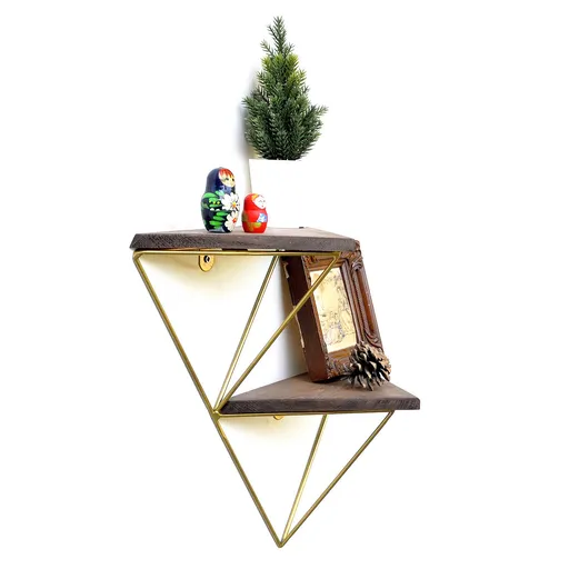 Raft de perete, Hanah Home, Wr075, Nuc / Aur