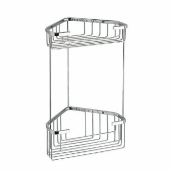 GEDY 2482 Smart raft de colț cu două niveluri 20 x32,5 x 15,1 cm, argintiu