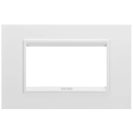 Rama ornament 4 module Gewiss Chorus Lux GW16204YB, monocrom alb