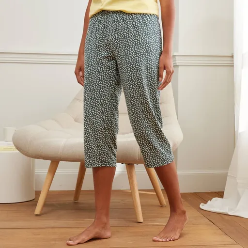 Pantaloni de pijama 3/4 cu imprimeu minimalist Nature Sauvage