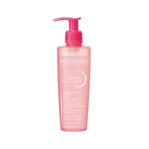 Bioderma Gel de curățare spumant pentru pielea sensibilăSensibio Gel Moussant (Mild Cleansing Foaming Gel) 200 ml