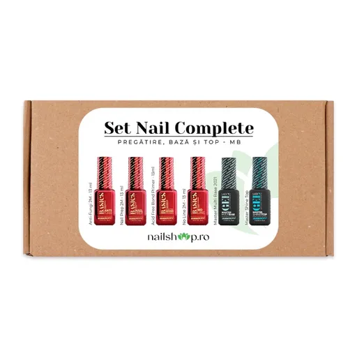 Set Nail Complete - Pregatire,  Baza si Top - MB