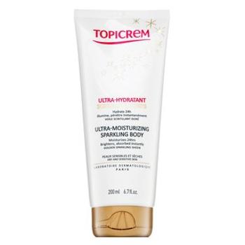Topicrem Ultra-Moisturizing Sparkling Body hidratáló testápoló csillámporral 200 ml