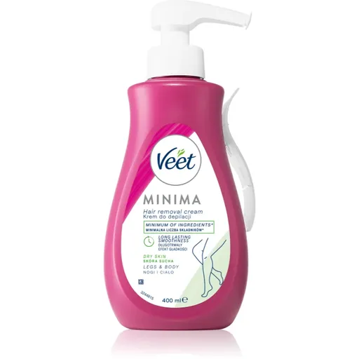 Veet Minima Dry Skin cremă depilatoare cu efect hidratant pentru piele uscata 400 ml