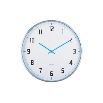 Karlsson 5969BB design ceas de perete albastru, diametru 40 cm