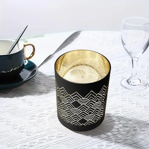 Suport de lumânare LED din sticlă Barca