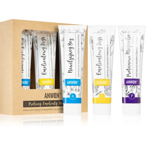 Anwen Proteins . Emollients . Humectants balsam de îngrijire ambalaj economic 3 x 100 ml Medium porosity