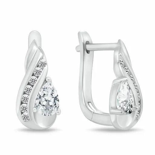 Brilio Silver Cercei din argint cu zirconii cubice EA1195W