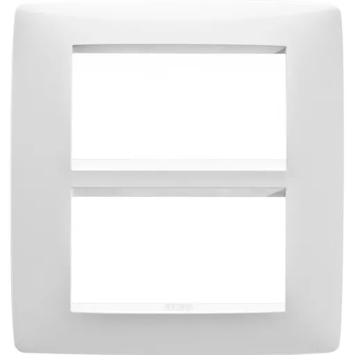 Rama decorativa 8 module(4+4) Gewiss Chorus One GW16108TB, alb