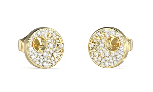 Guess Cercei placați cu aur cu zirconii Blooming Summer JUBE05225JWYGT/U