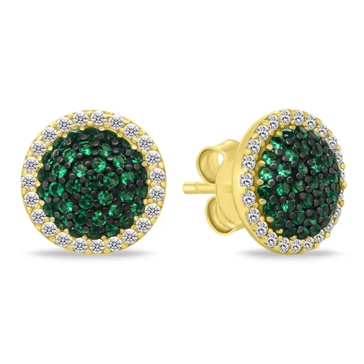 Brilio Silver Cercei din argint placat cu aur cu zirconiu cubic EA1143YG