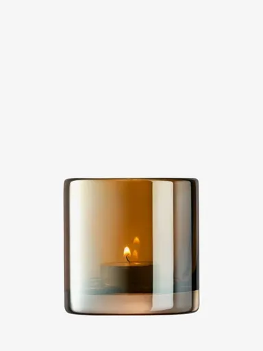 Sfeșnic pentru lumânări mici, Epoque, î. 8,5 cm, chihlimbar strălucitor - LSA international