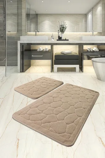 Set covorase de baie, L'essentiel Maison, Lino, Multicolor