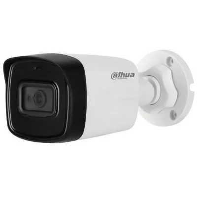 Camera bullet HDCVI Dahua HAC-HFW1800TL-A-0280B / HAC-HFW1800TLP-A, 8MP, lentila 2.8mm, microfon integrat, IR 80m, IP67