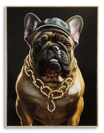 Mauro Ferretti  Pictura Pe Pânza Lacutata Bully Cu Rama cm 62X4X82 | Aosom Romania