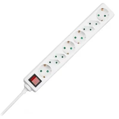 Prelungitor 8 cai cu intrerupator 1.5M( 3G1.5MM2) - alb V-TAC SKU-8772