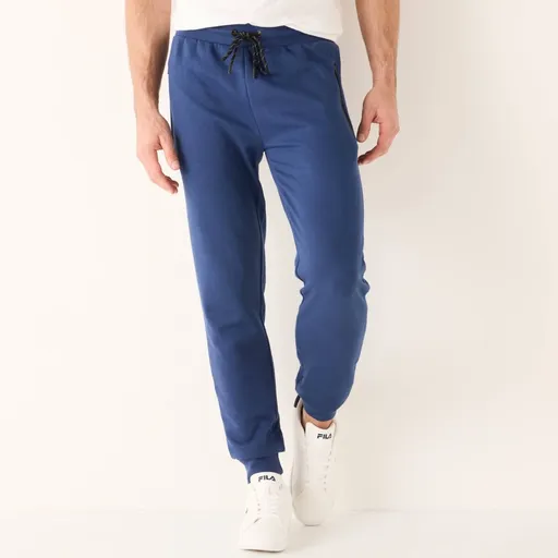 Pantaloni sport cu vârfuri conice și detalii contrastante