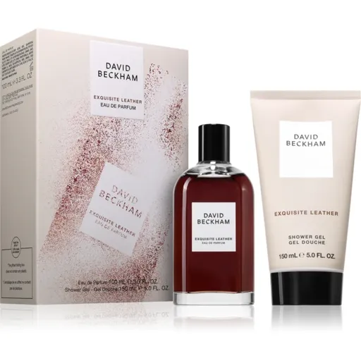 David Beckham Exquisite Leather set cadou pentru bărbați