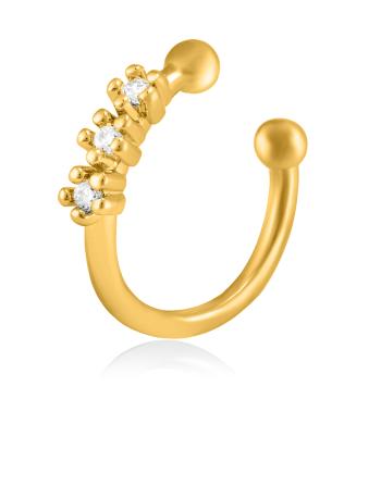 Troli Cercel single placat cu aur VEDE092G