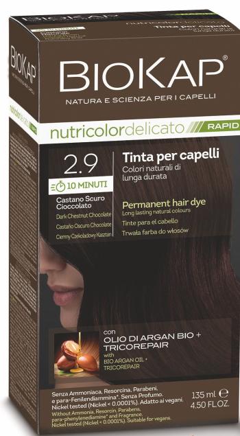 Biokap BIOKAP DELICATO RAPID vopsea de păr - 2.9 Castan ciocolată nuanță închisă 135 ml