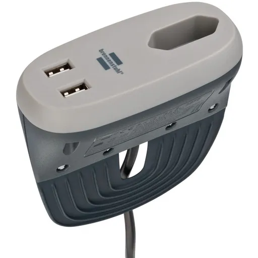 Prelungitor Brennenstuhl Estilo 1 priza, 2xUSB, pentru canapea/pat 1150290