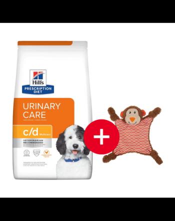 HILL'S Prescription Diet Canine c/d Multicare Chicken 12 kg pentru caini cu afectiuni urinare + jucarie GRATIS